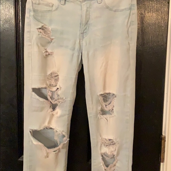 Refuge size 2 destroyed skinny jeans light wash - Picture 2 of 5